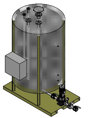 skid-bache-condensats-vapeur-pompe-relevage